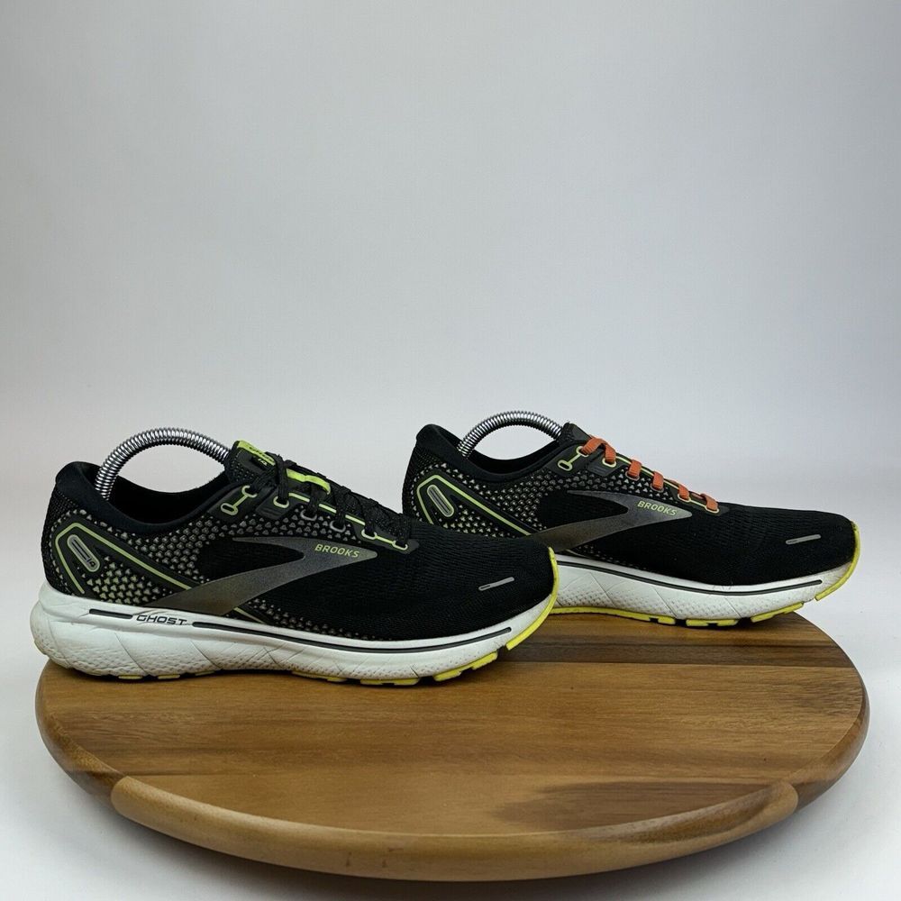 Womens Brooks Ghost 14 Black Athletic Running Comfort Sneakers Shoes Size 10.5 B